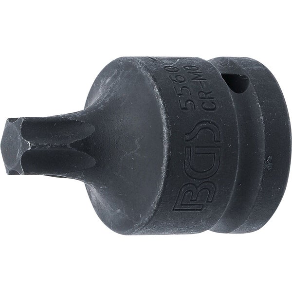 BGS Kraft-Bit-Einsatz Antrieb Innenvierkant 20 mm (3/4) T-Profil (für Torx) T60 - 5560
