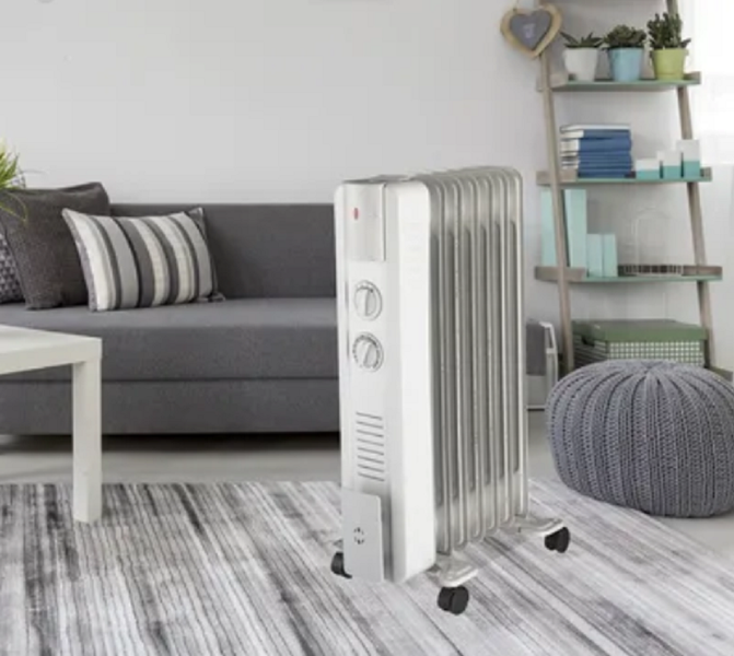 JUNG JATA R107 mobiler Ölradiator 1500W - elektrische Heizung mobil Heizkörper