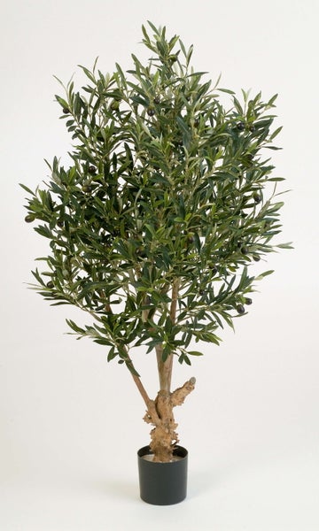 Deko Olivenbaum, 2288 Blätter, 120cm - künstlicher Baum - Olivenbaum künstlich