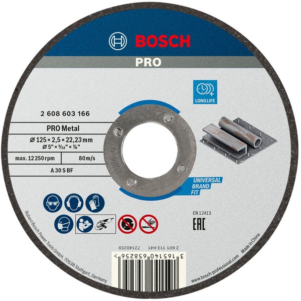 Bosch PRO Metal Trennscheibe 125 x 2,5 x 22,23 mm - 2608603166