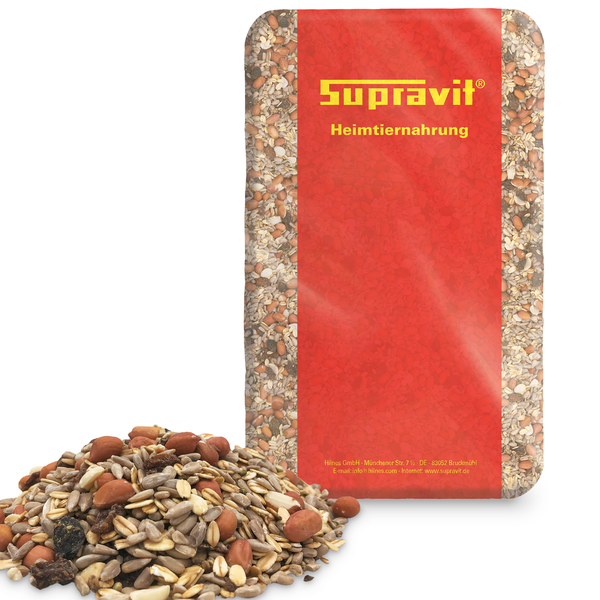 Supravit Heimtiernahrung Packung und Futter