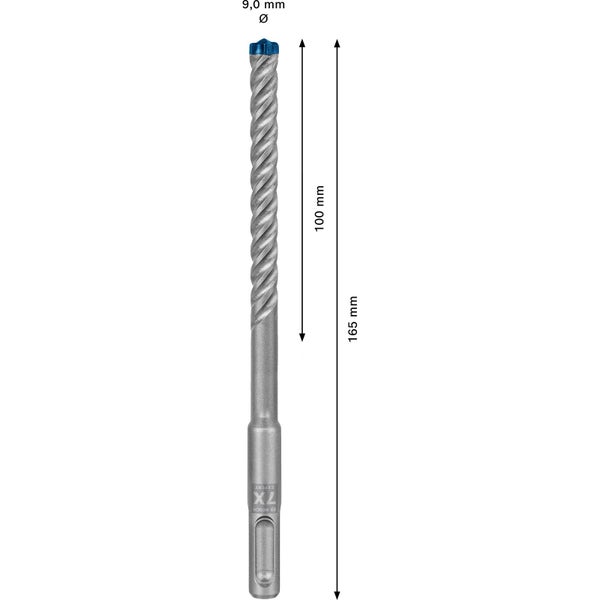 Bosch Expert SDS plus-7X Hammerbohrer 9 x 100 x 165 mm - 2608900094