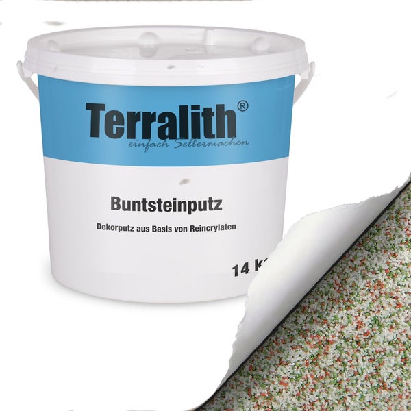 Terralith Buntsteinputz im Eimer