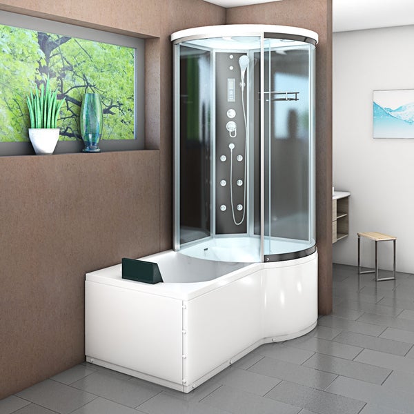 Wanne Dusche Kombination sw K55-L31 170x100