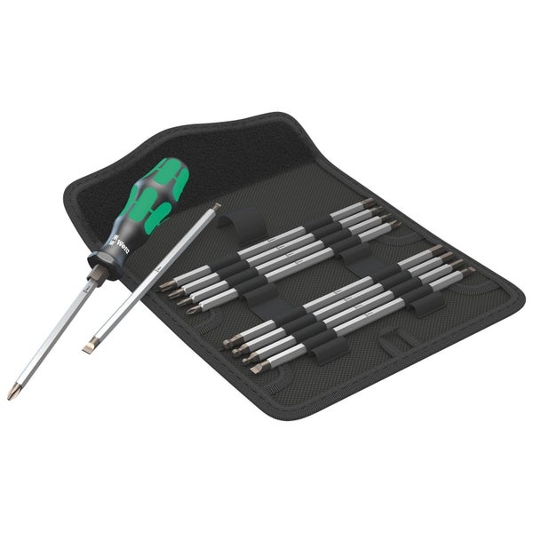 Wera Logo Schraubendreher-Satz mit Wechselklingen in einer Tasche