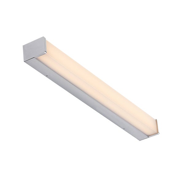 Lindby LED Wandleuchte, Wandlampe Bad Klea (spritzwassergeschützt (Modern) in Chrom aus Aluminium (1 flammig ) - Wandleuchten Spiegelleuchte Badezimmer Wandbeleuchtung Badezimmerleuchte