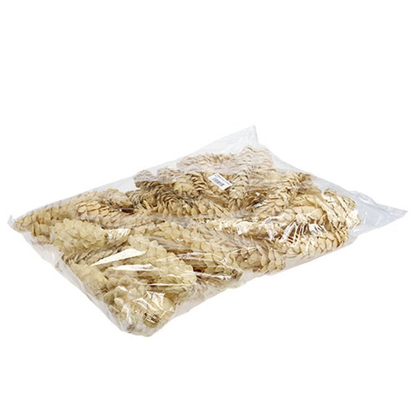 Dekorative Zapfen in einer transparenten Verpackung.