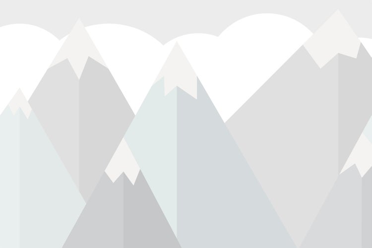 Vliestapete mit abstraktem Bergmotiv in geometrischem Design