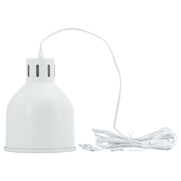 Venso EcoSolutions E27 SAGA Lampenschirm Weiß, LED pflanzenlampe E27 Pflanzenleuchte, LED Wachstumslampe für verbesserte Photosynthese und Chlorophyllbildung, Anzuchtlampe Gemüse, Pflanzenlicht