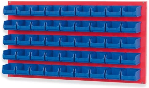 PROREGAL Trägersystem Rote Systemplatte für Sichtlagerboxen HxBxT 50 x 100 x 2 cm Trägerplatte Wandhalterung Kleinteileaufbewahrung