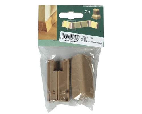 Außenecke FU62L Uni Grün/Braun Pack 2 Stück