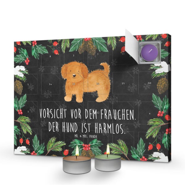 Mr. & Mrs. Panda Duftkerzen Adventskalender Hund Flauschig - Schwarz