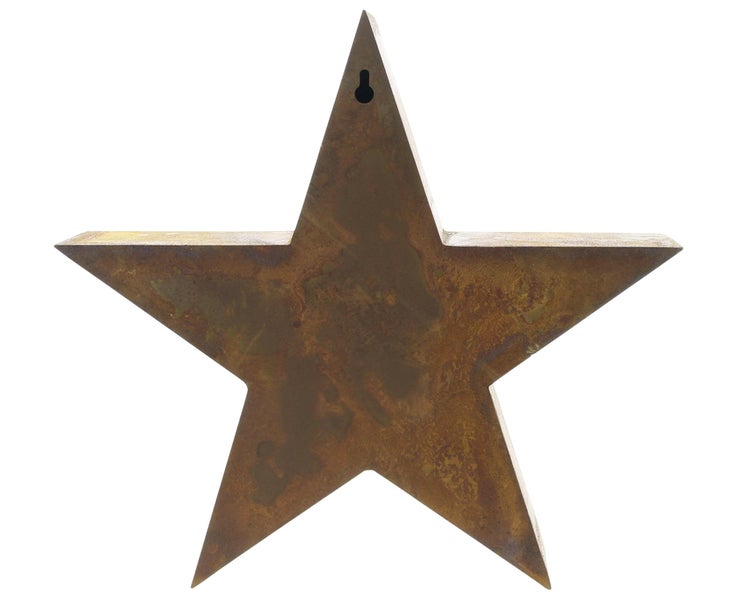FRANK FLECHTWAREN | Stern Rost, Ø 29 x 5 cm, METALL