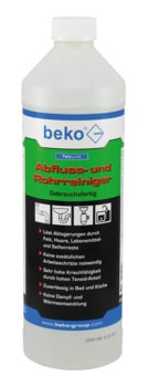 Beko Abfluss- und Rohrreiniger gebrauchsfertig in der Flasche zur Beseitigung von Ablagerungen in Bad und Küche