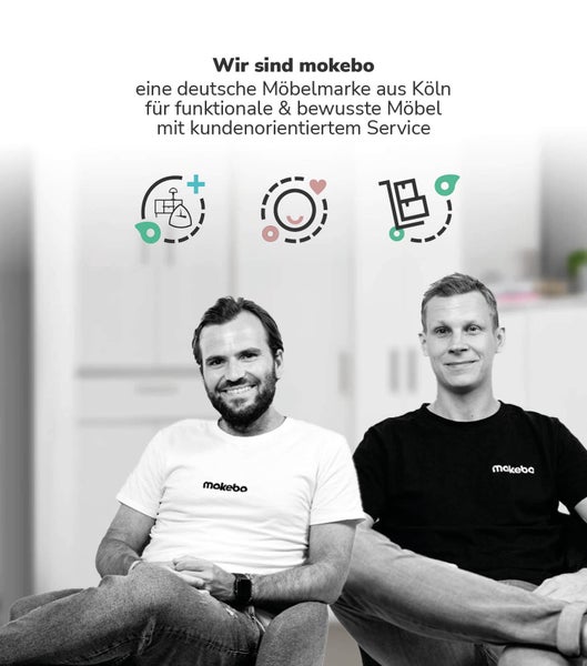 mokebo Dekokissen Set 'Die Kuschelbuddies', 2er-Set Cordkissen mit Füllung in Grau