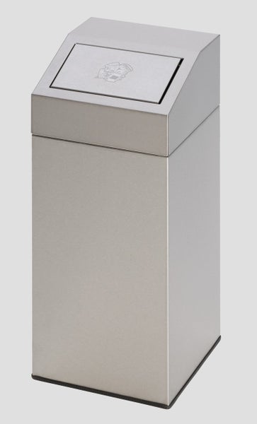 PROREGAL Robuster Werstoffsammler Mit Abnehmbarem Kopfteil 76 Liter HxBxT 89 x 38 x 38 cm Edelstahl
