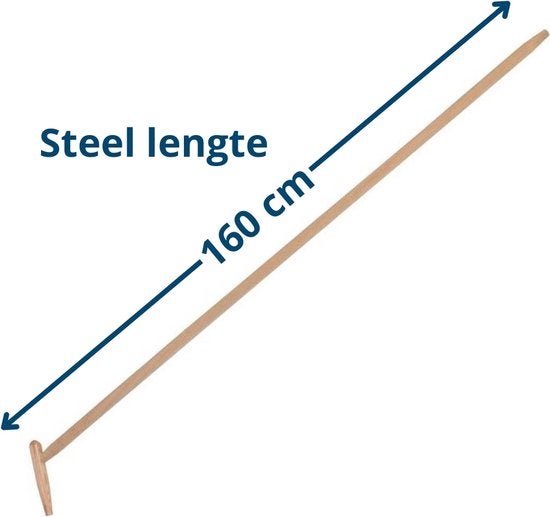 Harke mit Stiel, Stiellänge 160 cm