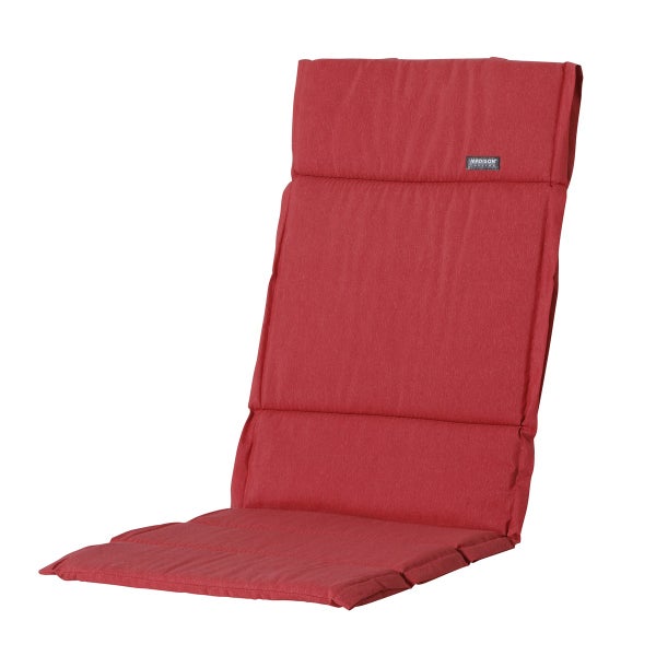 Hochlehnerauflage Fiber Deluxe Panama ziegelrot - Ca. 125x50 cm - 4er-Set