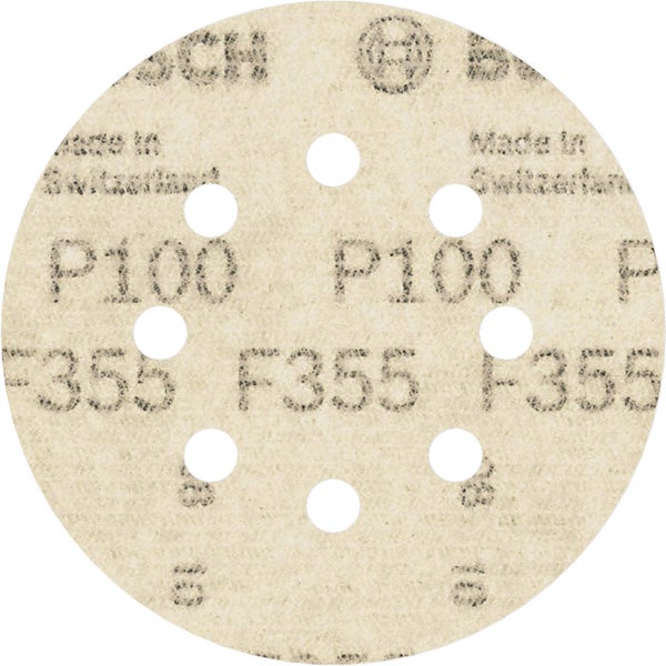 Schleifpapier mit Körnung P100 und Löchern für Staubabsaugung