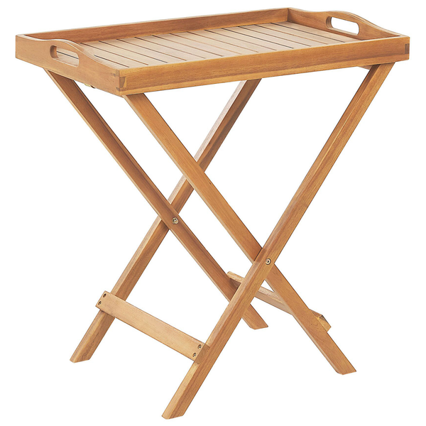 Holztabletttisch mit Klappgestell