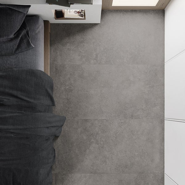 Rechteckige Fliese mit Betonoptik für Wand und Boden