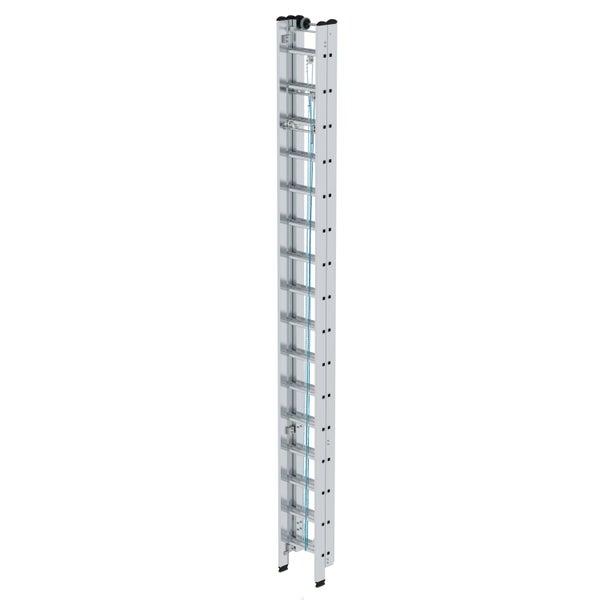 PROREGAL Sprossen-Seilzugleiter 3-Teilig Ohne Traverse 3 x 16 Sprossen