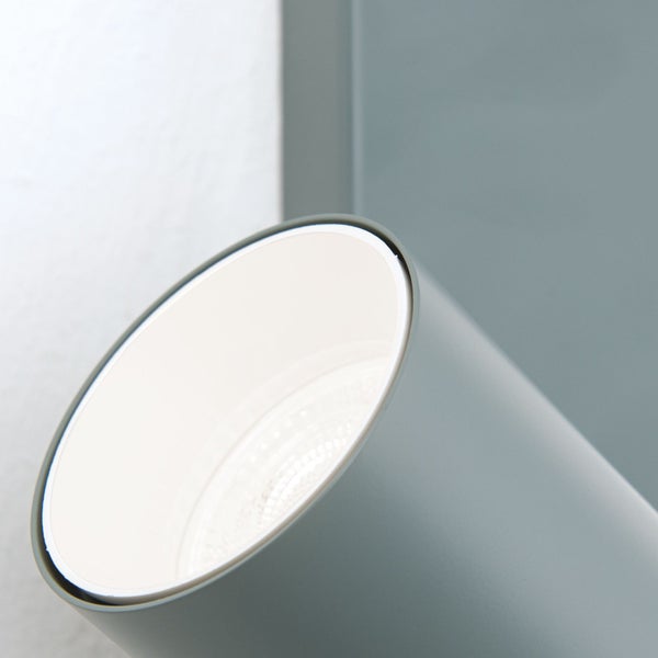 Nahaufnahme einer zylinderförmigen Leuchte