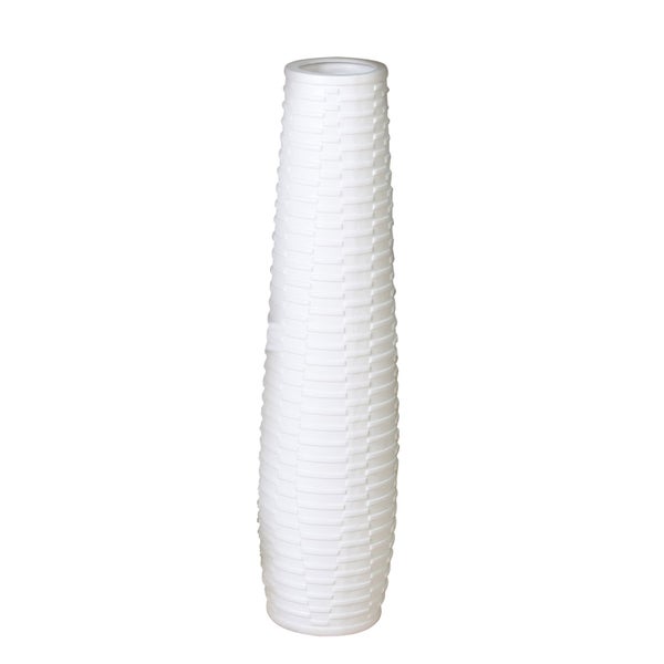 Vase GILDE Höhe 100 cm weiß Keramik