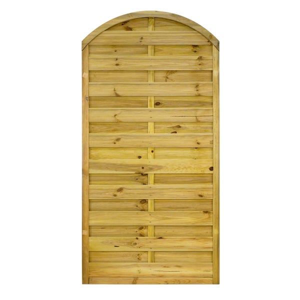 Holzzaunfeld mit Rundbogen für den Garten