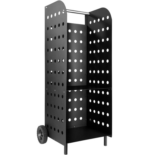 Holzwagen tectake  53,5 x 41 x 112 cm aus Stahl schwarz