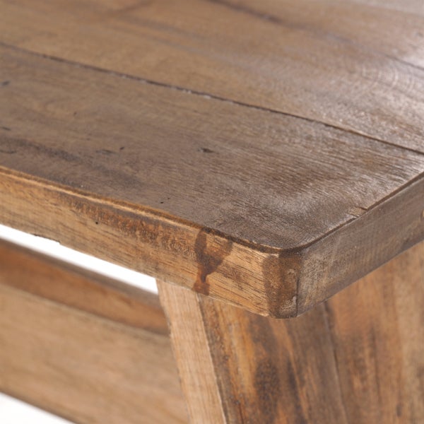 Hocker SCHEMEL 40 Mahagoni Massivholz 01 natur-vintage