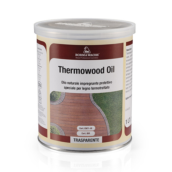 Borma Wachs Thermowood Öl für thermisch behandeltes Holz farblos 1 Liter