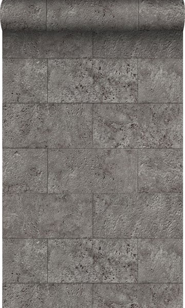 Origin Wallcoverings Tapete Stein-Optik Taupe - 53 cm x 10,05 m - 347582