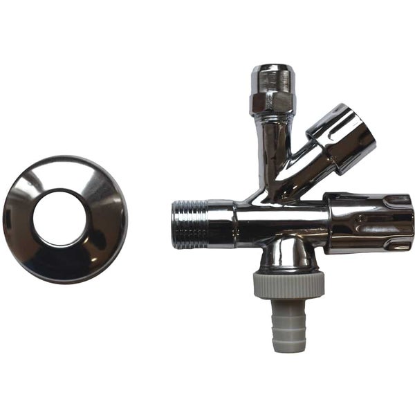 Kombi - Eckventil Comfortgriff 1/2x10 mm x3/4