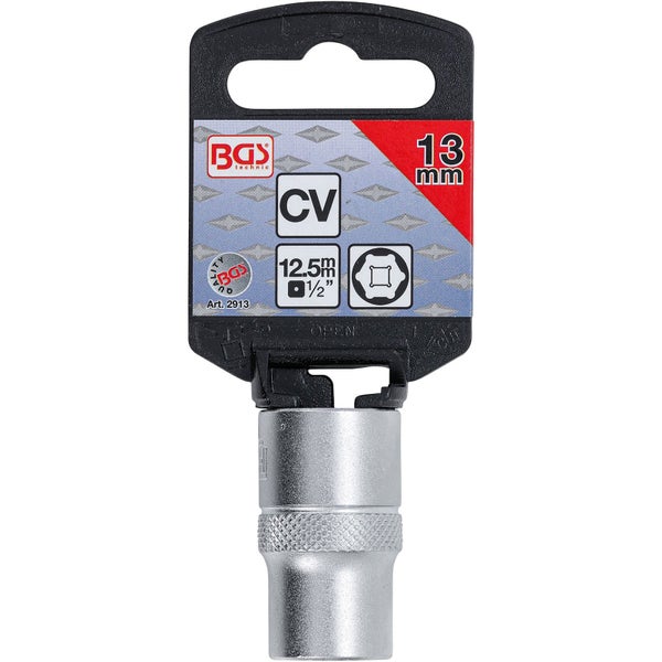BGS technic Steckschlüssel-Einsatz mit 13 Millimeter Schlüsselweite