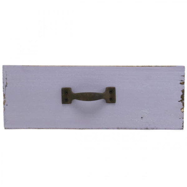 Holzschublade mit Metallgriff