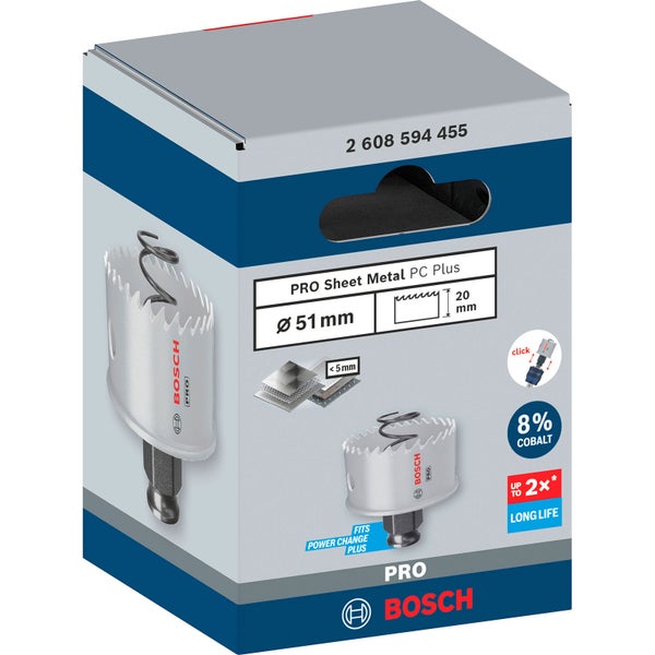 Bosch PRO Sheet Metal PC Plus Lochsäge 51 mm - 2608594455