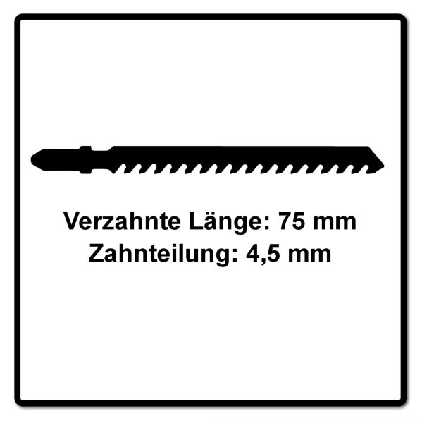 Festool HM 75/4,5/2 Building Materials Abrasive Materials Stichsägeblatt 75 mm 2 Stk. ( 2x 204343 ) gips- und zementgebundene Span- und Faserplatten