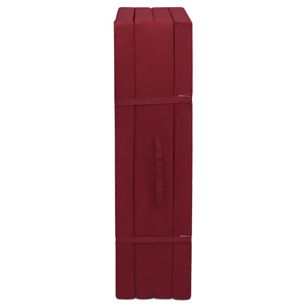Beautissu Comfort Klappmatratze 195x120x7cm Dunkelrot