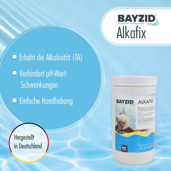 Bayzid Alkafix zur Erhöhung der Alkalinität und Stabilisierung des pH-Wertes im Pool