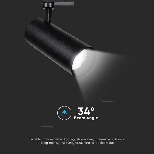 V-TAC VT-11035 - LED-Schienenleuchten - COB-Schienenleuchten - Samsung - IP20 - Schwarz - 35 Watt