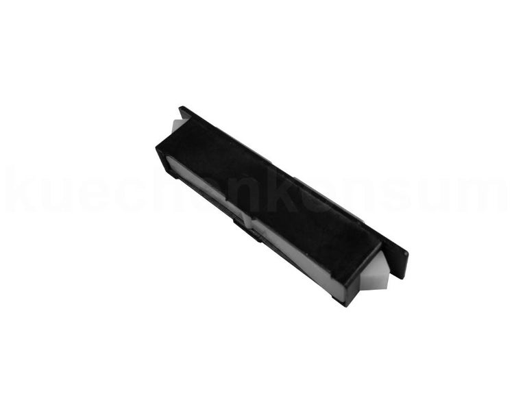 Magnet-Druckschnäpper aus Kunststoff für Schranktüren in Schwarz und Weiß.