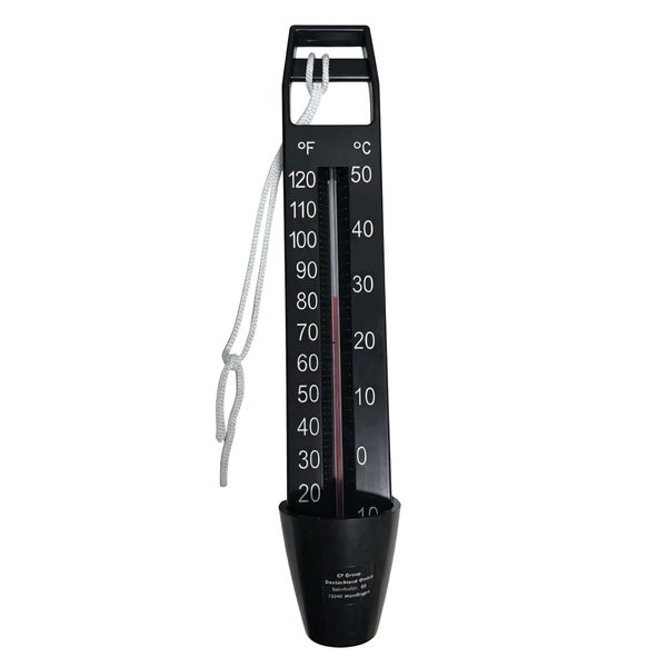 Poolthermometer mit Schnur zur Temperaturmessung in Grad Celsius und Fahrenheit