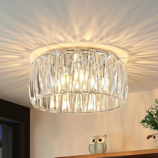 Lindby Deckenlampe Sofia (Modern) in Transparent (4 flammig, E14) - Deckenleuchte Lampe Wohnzimmerleuchte