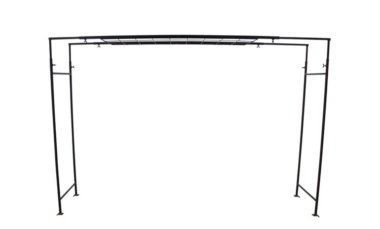 Metall Rosenbogen Rankhilfe mit integriertem Gitter für Gartenpflanzen