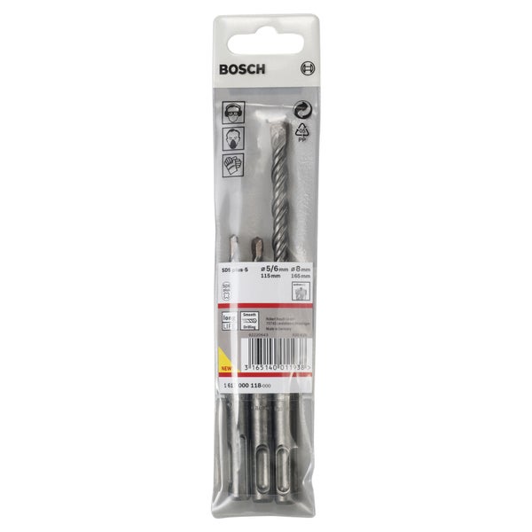 Bosch Hammerbohrer-SDS plus-5-Set 3tlg. 5 / 6 / 8 mm -1617000118