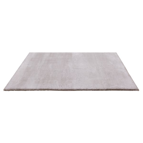 Rechteckiger Hochflor Teppich mit weicher Struktur