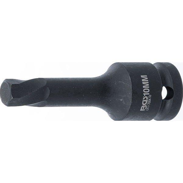BGS Schraubenausdreher Antrieb Innenvierkant 12,5 mm (1/2) für defekten Innensechskant 10 mm - 7004-10
