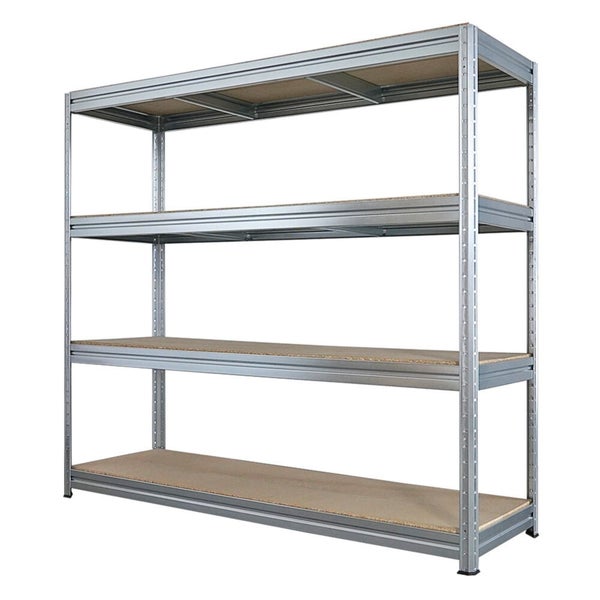 Regal mit vier Ebenen aus Metall und Holz