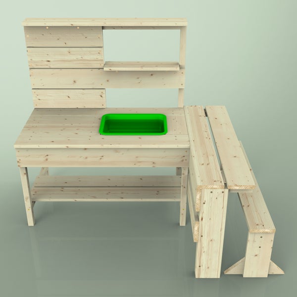 OutdoorToys Matschküche Skorpion aus Holz in Grün